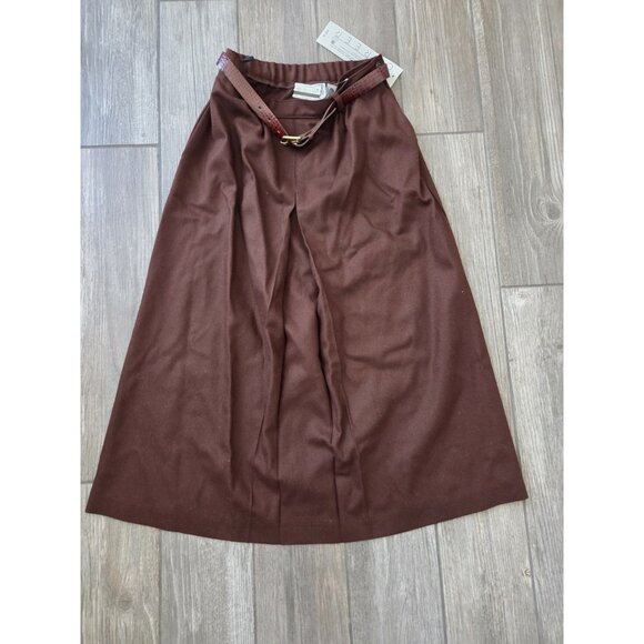 Koret Career Wool Pleated Midi A Line Skirt Vintage. Still With Tag! Sz 12 - Picture 1 of 11